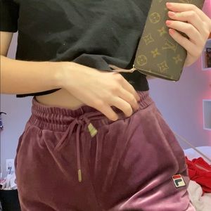 Fila cardea velour track pant